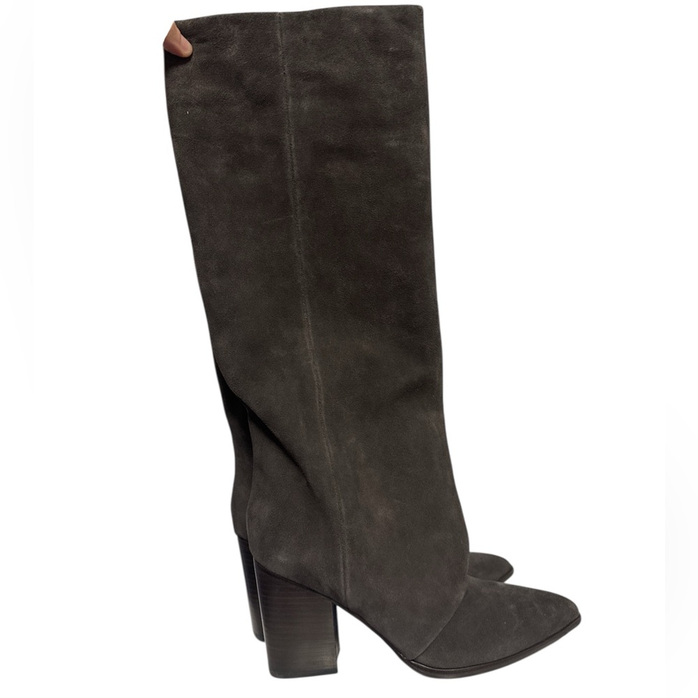 NEW WITH BOX Nine West Chicke Knee High Boots Women’s 9.5 Brown Suede Leather
